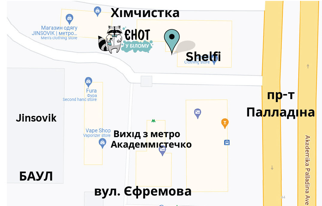 наше київське відділення на мапі